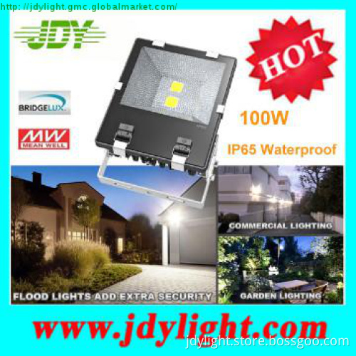 Bridgelux COB Chip 100W Flood Light LED IP65 Waterproof with CE RoHS